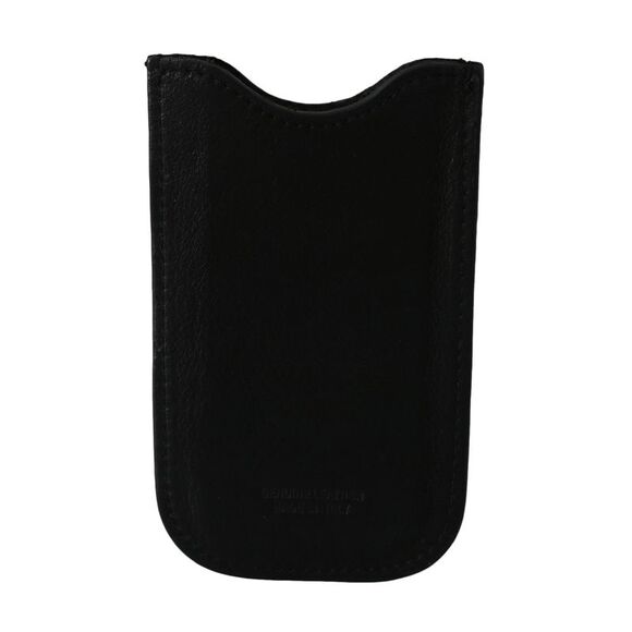 John Galliano Black Leather Multifunctional Men ID Bill Card Holder Men's Wallet